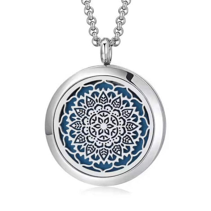 Customized Stainless Steel Aromatherapy Diffuser Perfume Locket Necklace - Image 3