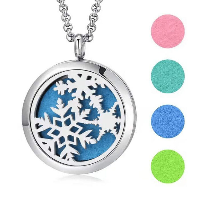 Customized Stainless Steel Aromatherapy Diffuser Perfume Locket Necklace - Image 2