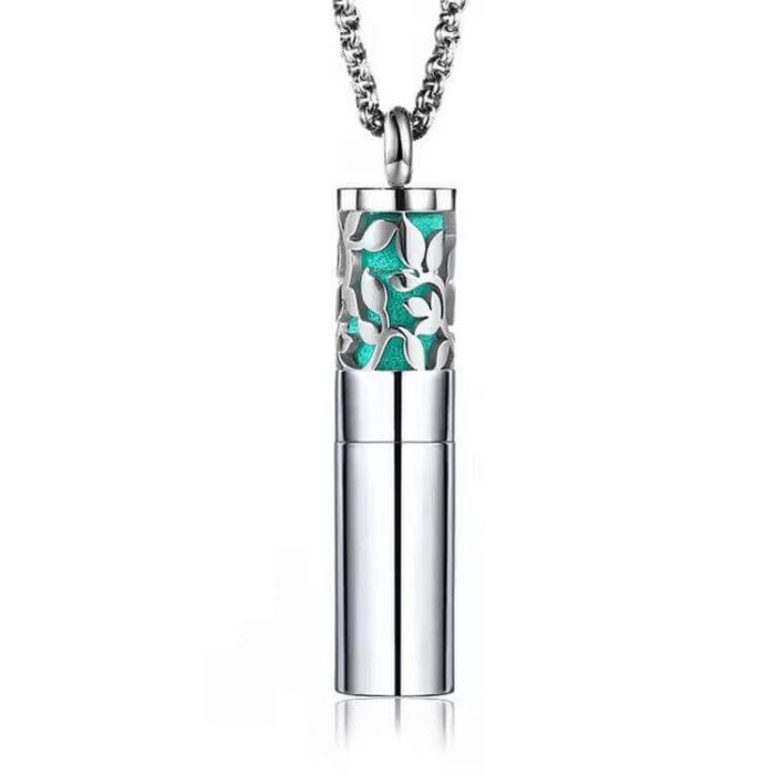 Wholesale Stainless Steel Cylinder Aromatherapy Essential Oil Diffuser Locket Necklace - Image 4