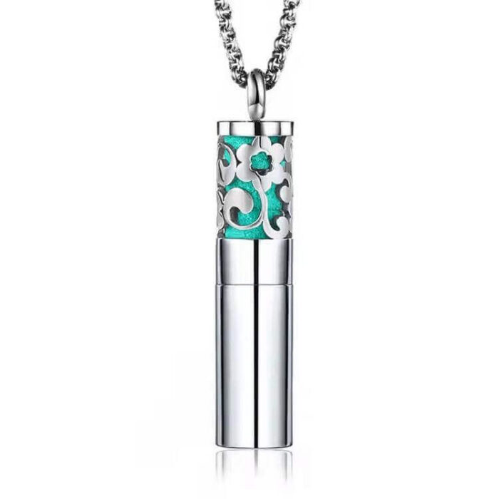 Wholesale Stainless Steel Cylinder Aromatherapy Essential Oil Diffuser Locket Necklace - Image 5