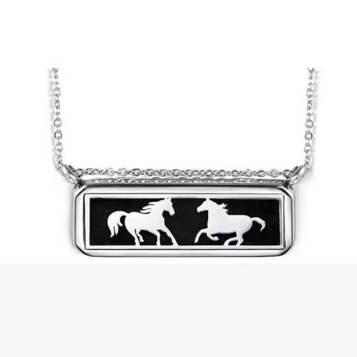 Personalized Scent Jewelry Rectangle Stainless Steel Aromatherapy Diffuser Essential Oil Necklace - Image 2