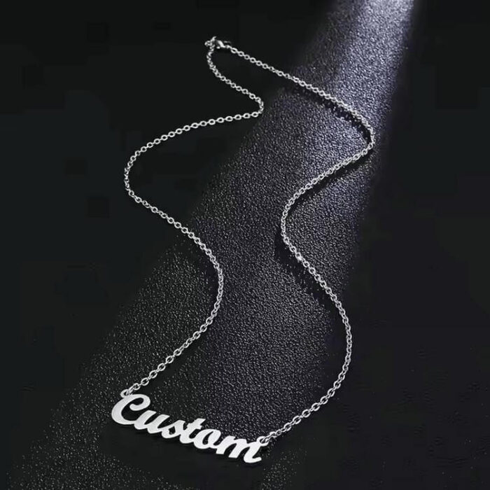 Personalized Durable Wholesale Jewelry Stainless Steel Custom Name Necklace - Image 3