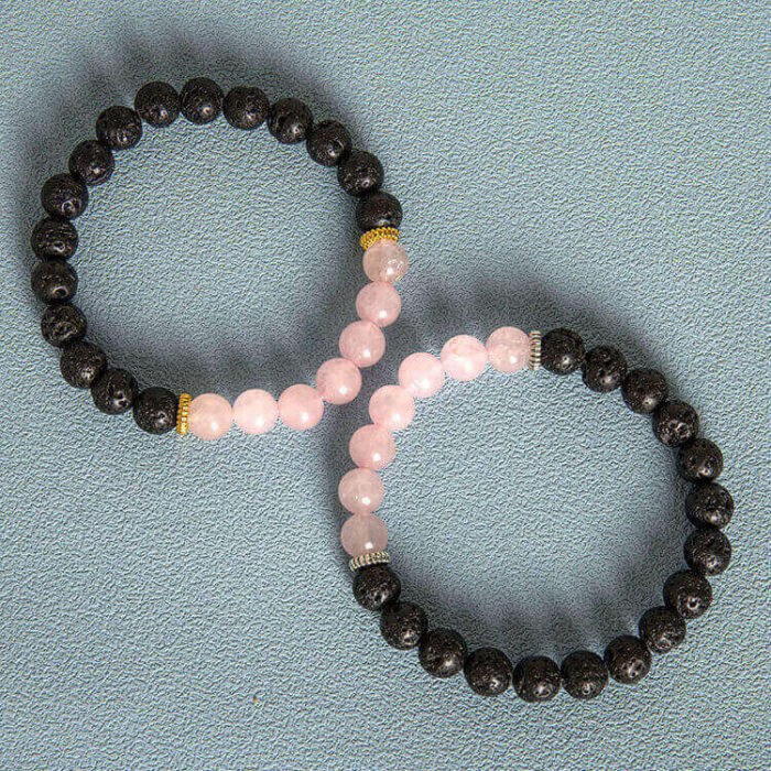 Handmade Healing Energy Jewelry Wholesale Lava Stone Aromatherapy Bracelet - Image 5