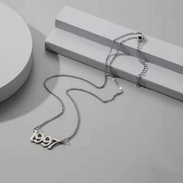 Customized Stainless Steel Year Necklace – Timeless Personalization for Your Customers - Image 2