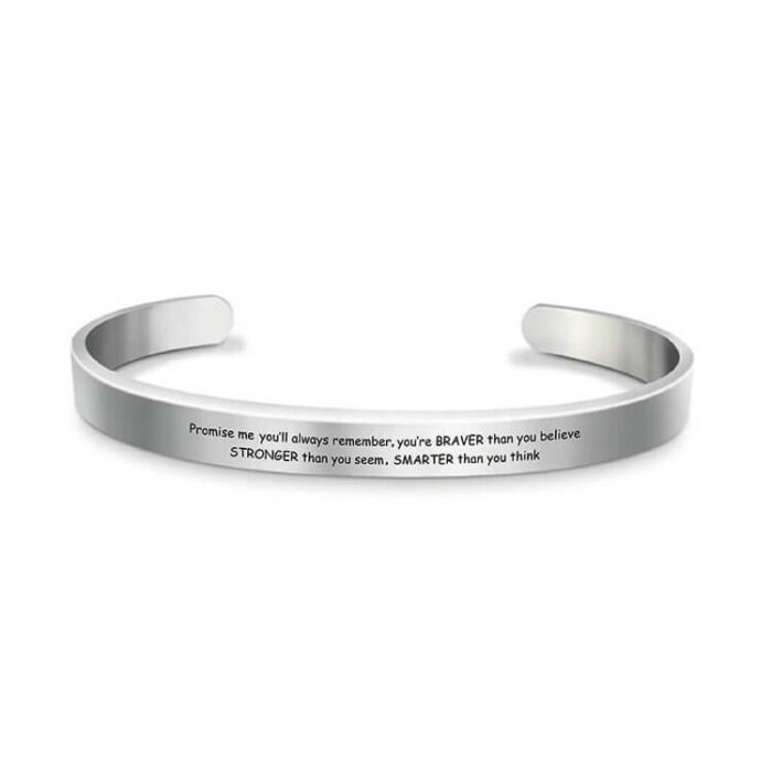 Wholesale Custom Stainless Steel Cuff Bracelet – Engraved, Adjustable and Timeless Design - Image 4