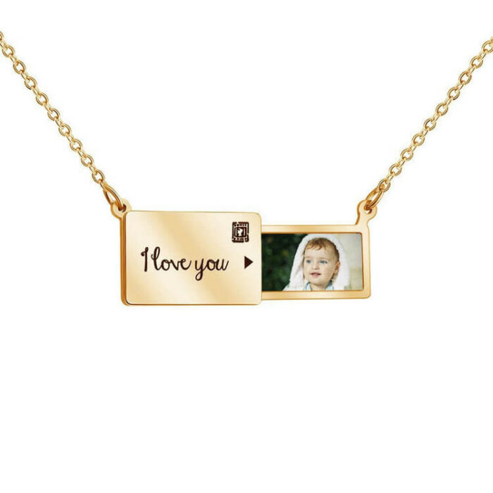 Wholesale Custom Stainless Steel Cherished Memories Photo Necklace - Image 3