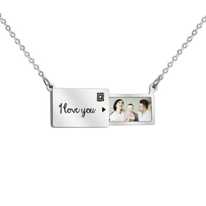 Wholesale Custom Stainless Steel Cherished Memories Photo Necklace - Image 4